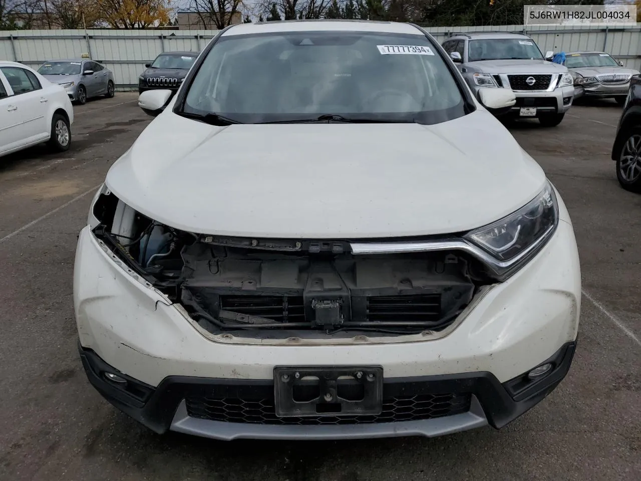 5J6RW1H82JL004034 2018 Honda Cr-V Exl