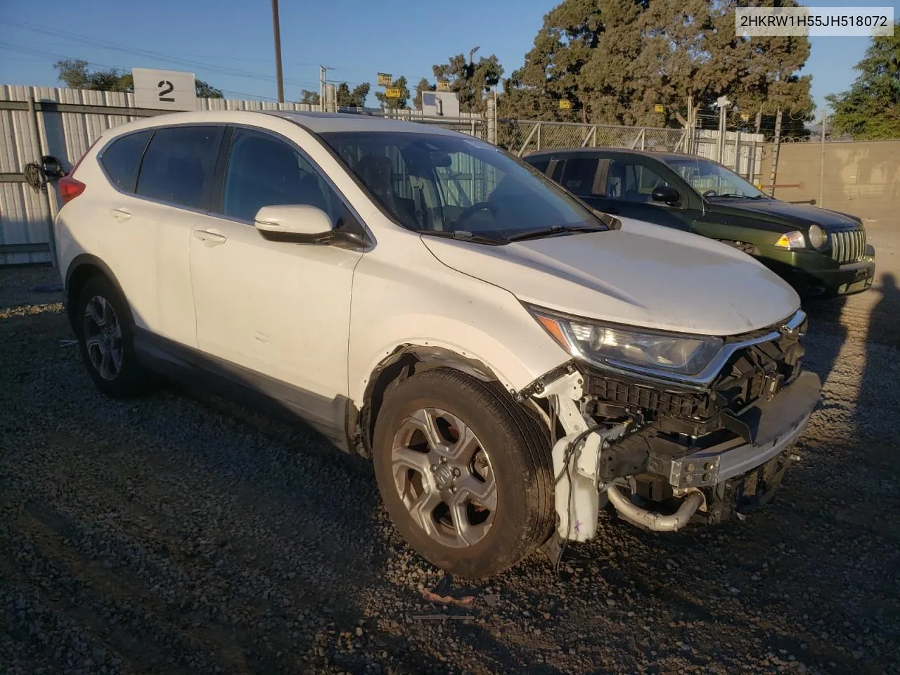 2018 Honda Cr-V Ex VIN: 2HKRW1H55JH518072 Lot: 77813724