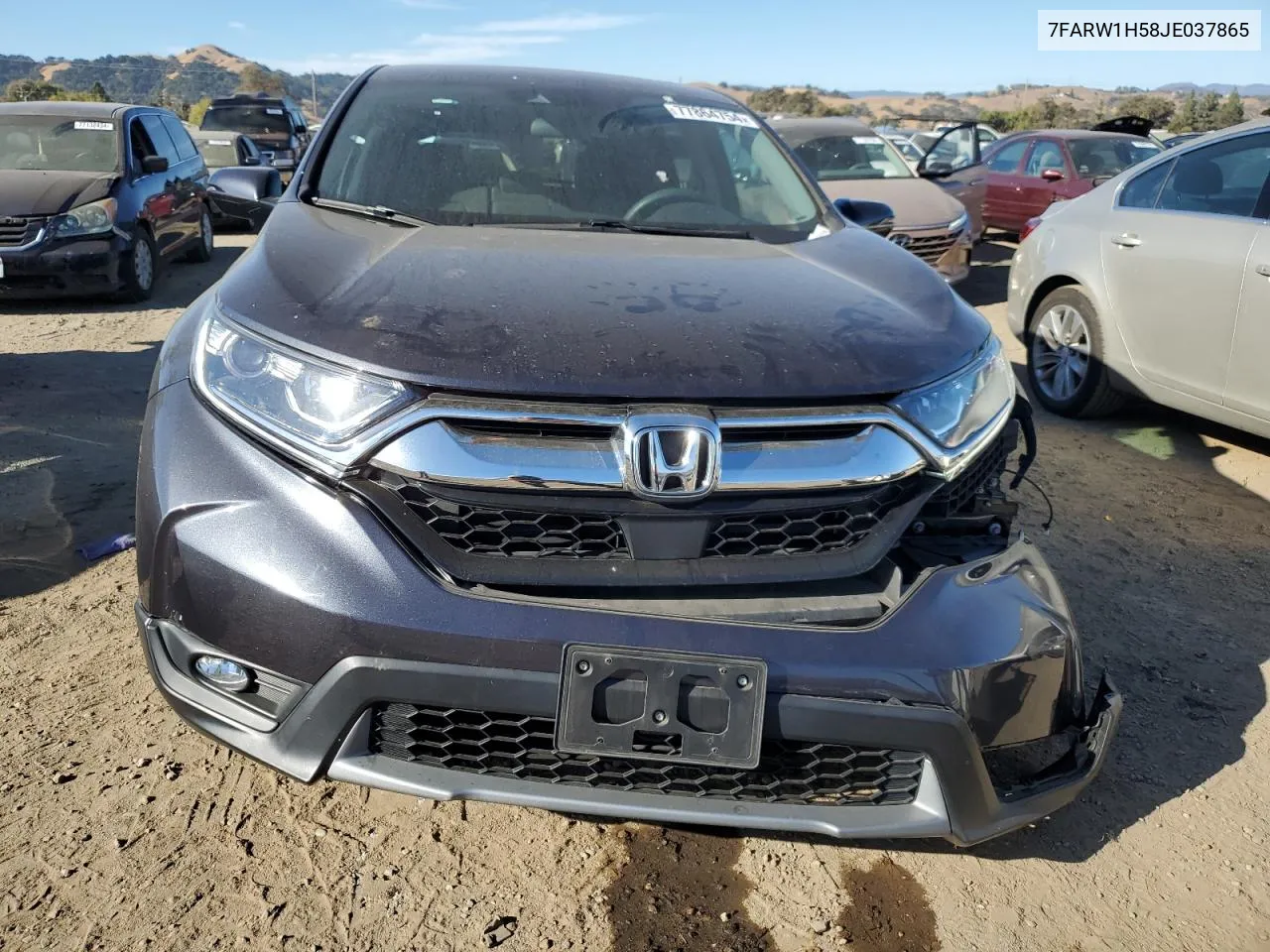 2018 Honda Cr-V Ex VIN: 7FARW1H58JE037865 Lot: 77864754