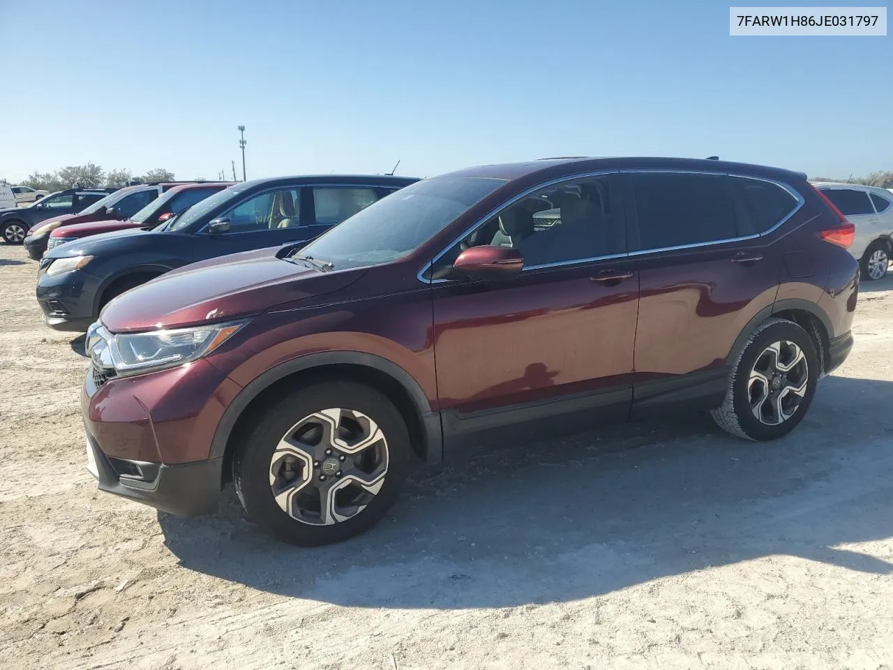 2018 Honda Cr-V Exl VIN: 7FARW1H86JE031797 Lot: 77879394