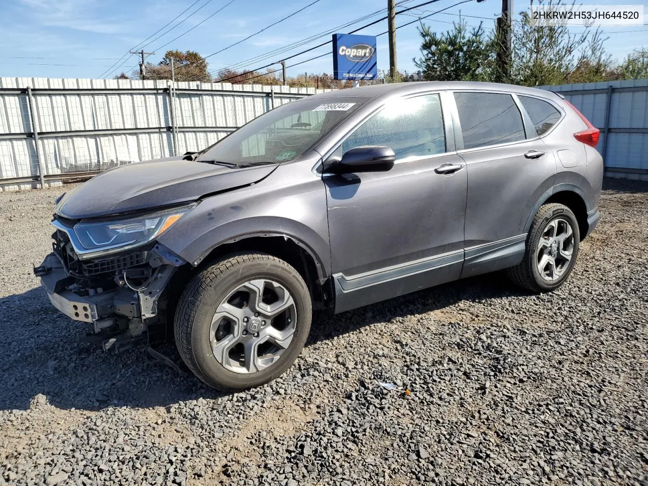 2018 Honda Cr-V Ex VIN: 2HKRW2H53JH644520 Lot: 77898344