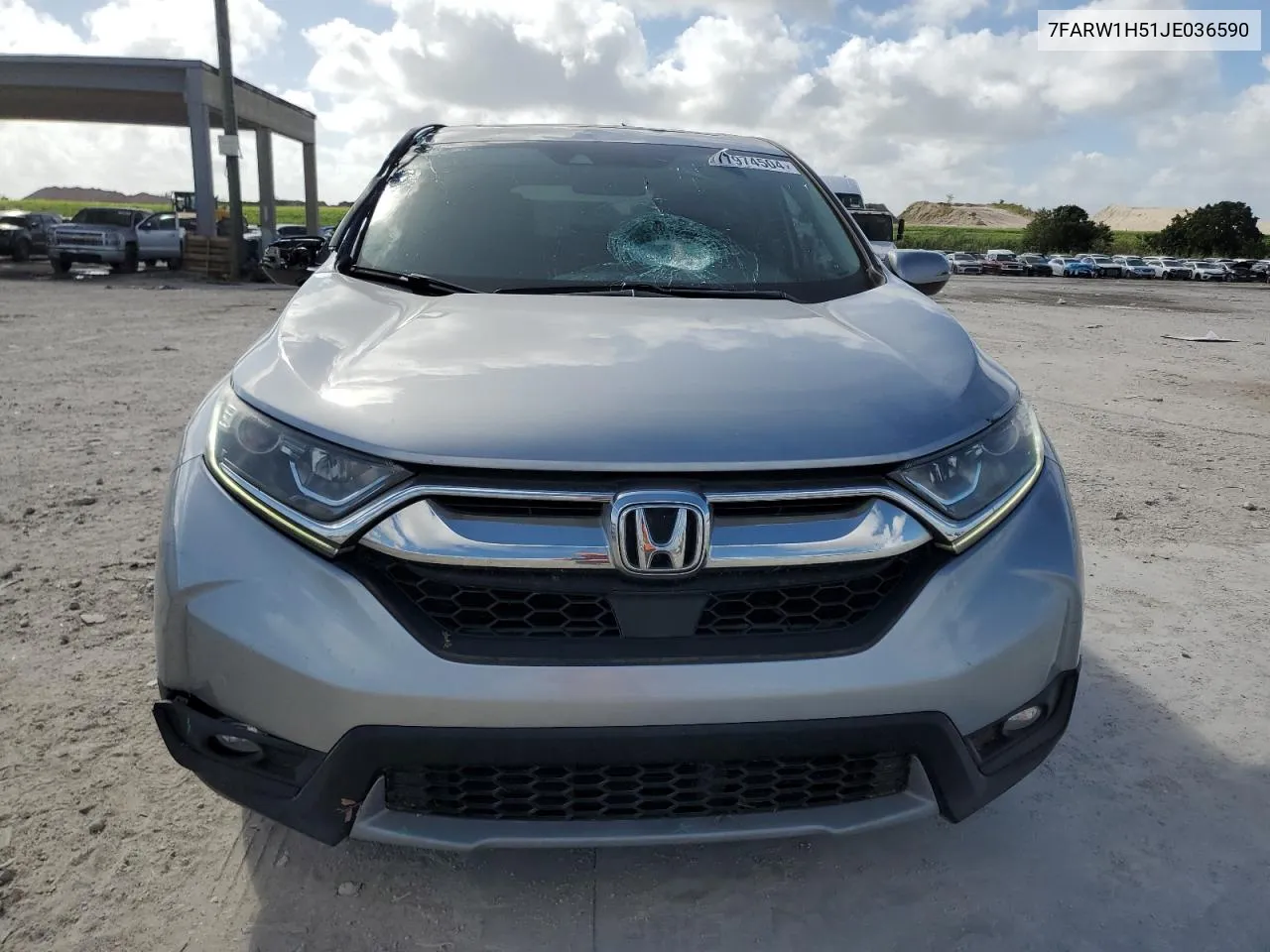 2018 Honda Cr-V Ex VIN: 7FARW1H51JE036590 Lot: 77974504