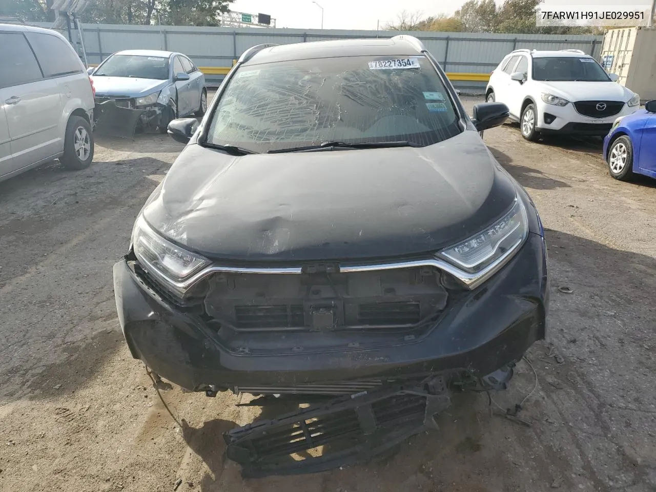 2018 Honda Cr-V Touring VIN: 7FARW1H91JE029951 Lot: 78227354