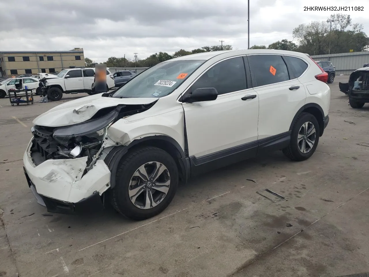 2018 Honda Cr-V Lx VIN: 2HKRW6H32JH211082 Lot: 78229224