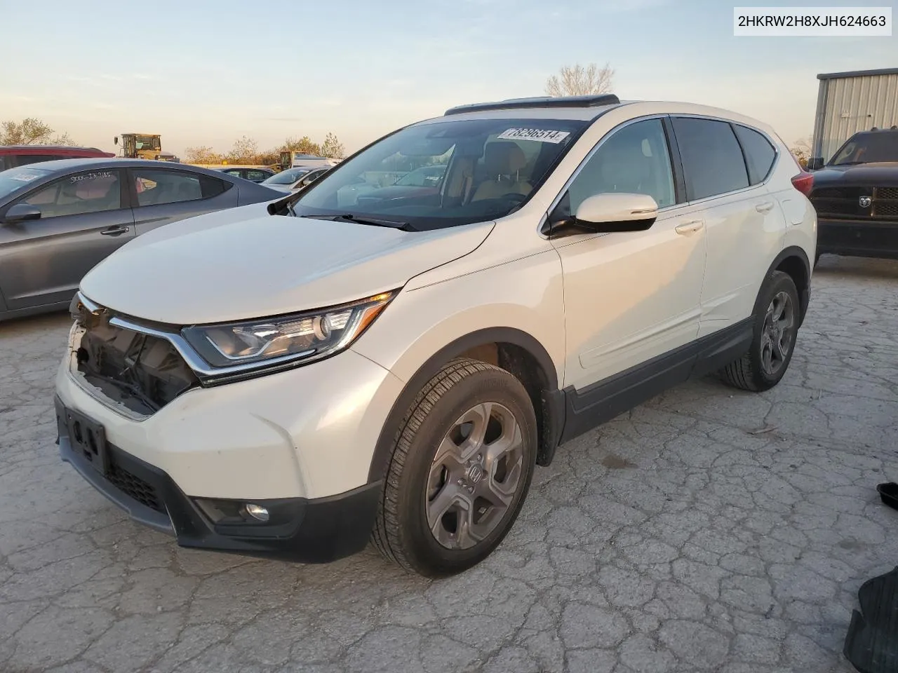 2018 Honda Cr-V Exl VIN: 2HKRW2H8XJH624663 Lot: 78296514