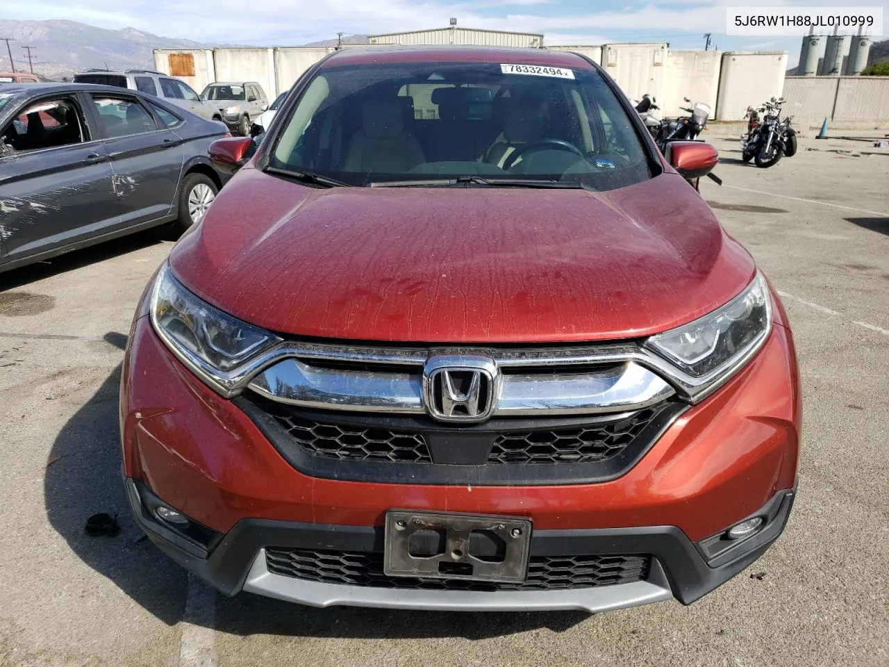 2018 Honda Cr-V Exl VIN: 5J6RW1H88JL010999 Lot: 78332494