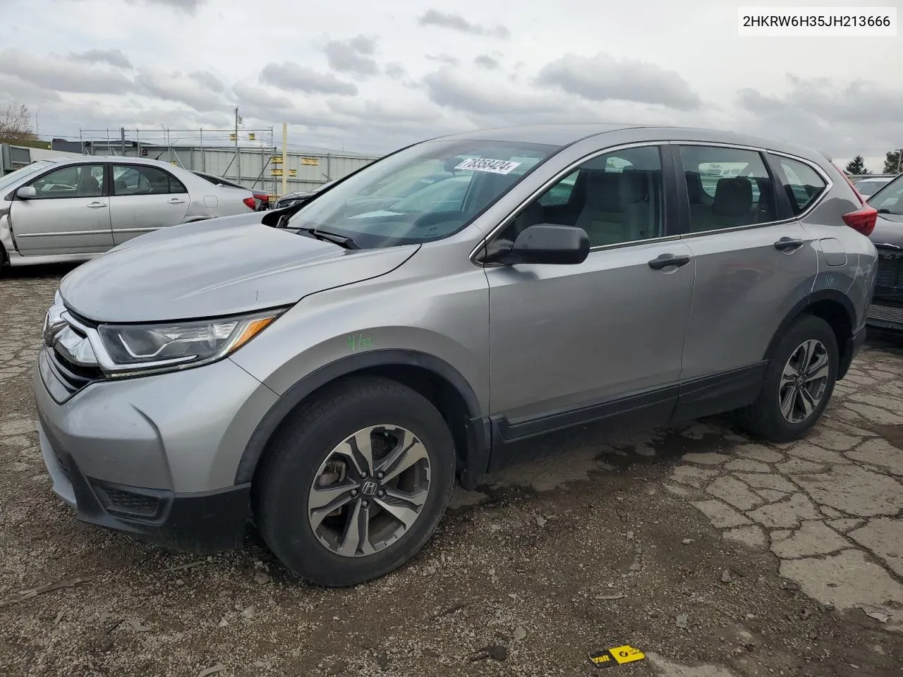 2018 Honda Cr-V Lx VIN: 2HKRW6H35JH213666 Lot: 78358424