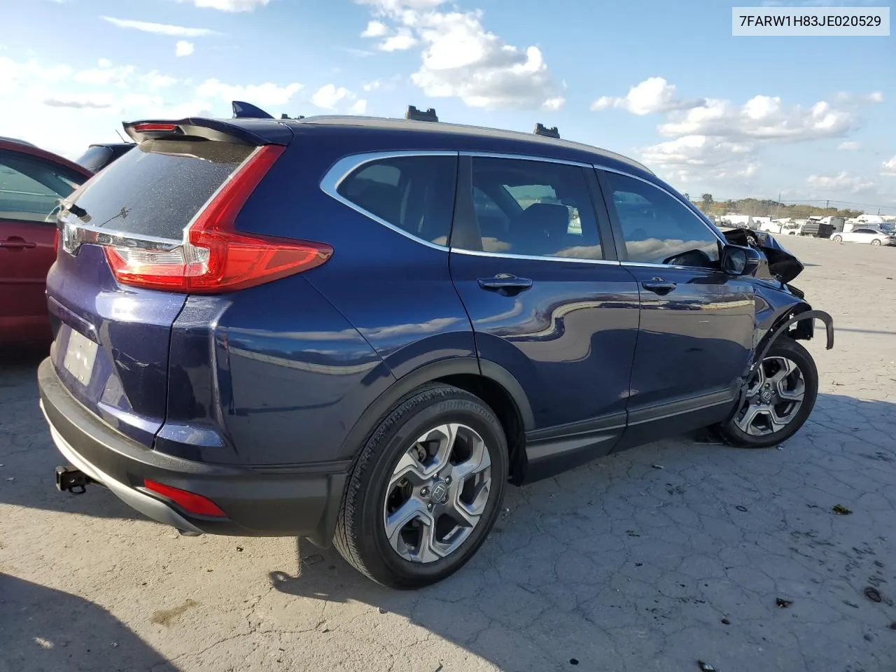 2018 Honda Cr-V Exl VIN: 7FARW1H83JE020529 Lot: 78637724