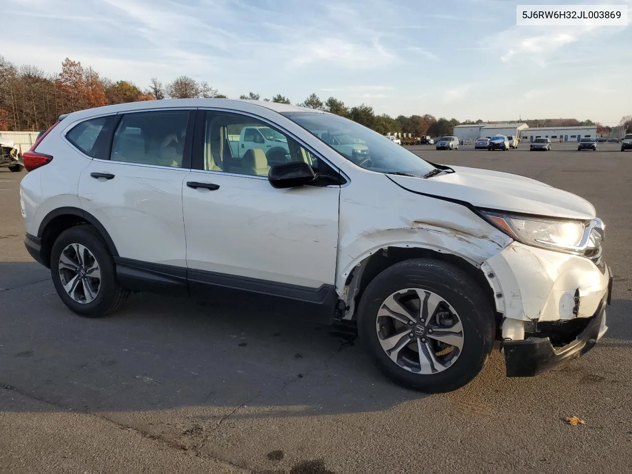 2018 Honda Cr-V Lx VIN: 5J6RW6H32JL003869 Lot: 78649644