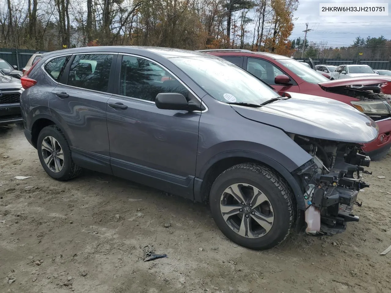 2018 Honda Cr-V Lx VIN: 2HKRW6H33JH210751 Lot: 78738344