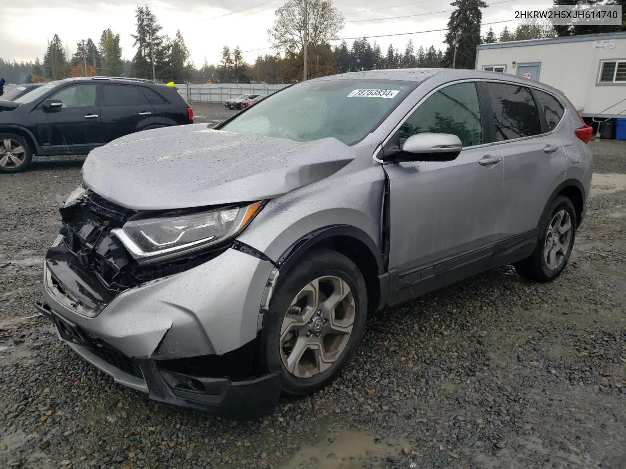 2018 Honda Cr-V Ex VIN: 2HKRW2H5XJH614740 Lot: 78753834