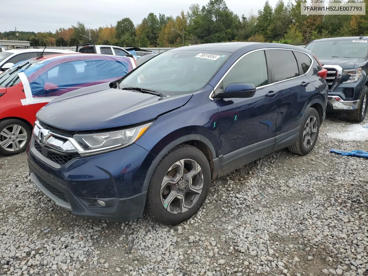 2018 Honda Cr-V Ex VIN: 7FARW1H52JE007793 Lot: 78819854