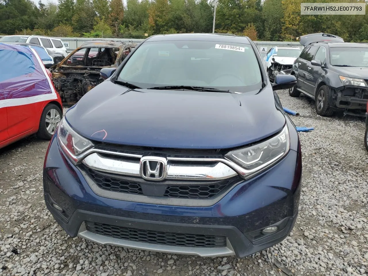 2018 Honda Cr-V Ex VIN: 7FARW1H52JE007793 Lot: 78819854