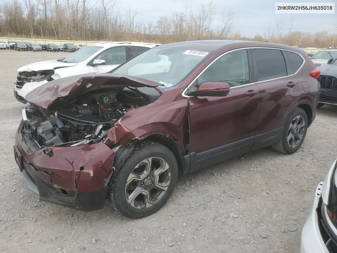 2018 Honda Cr-V Ex VIN: 2HKRW2H56JH635018 Lot: 79167304