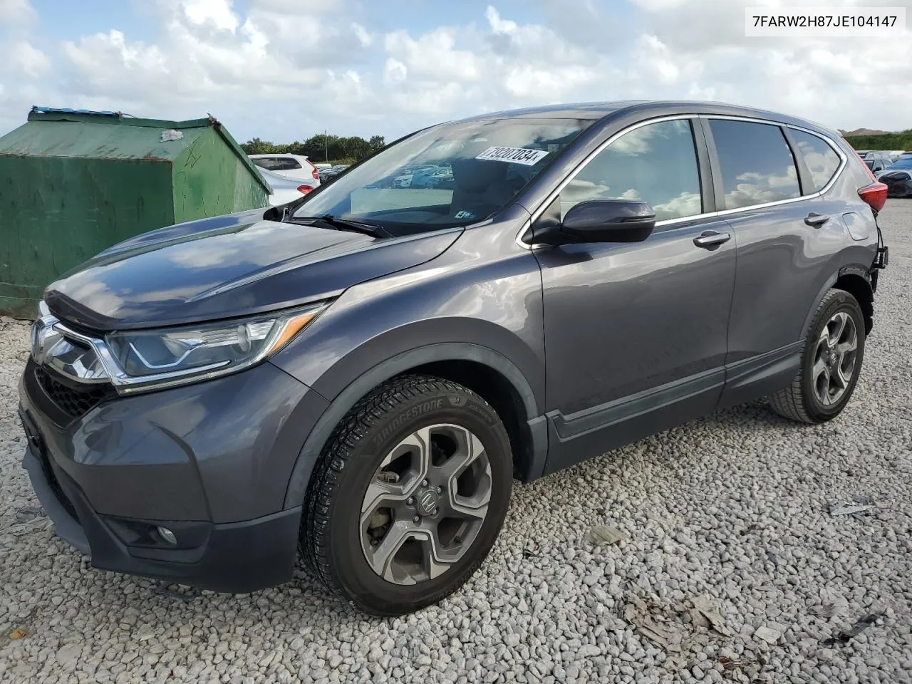 2018 Honda Cr-V Exl VIN: 7FARW2H87JE104147 Lot: 79207034