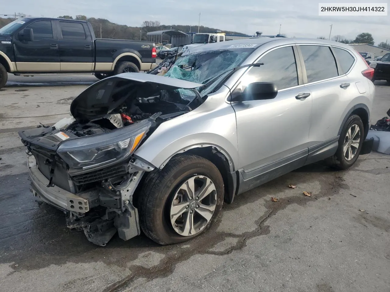 2018 Honda Cr-V Lx VIN: 2HKRW5H30JH414322 Lot: 79247334