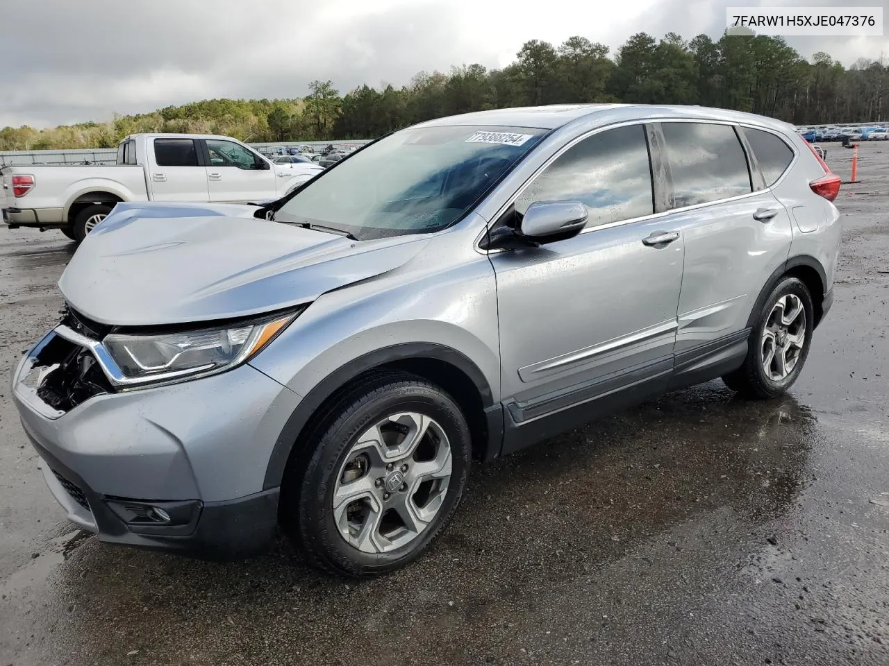 2018 Honda Cr-V Ex VIN: 7FARW1H5XJE047376 Lot: 79388254