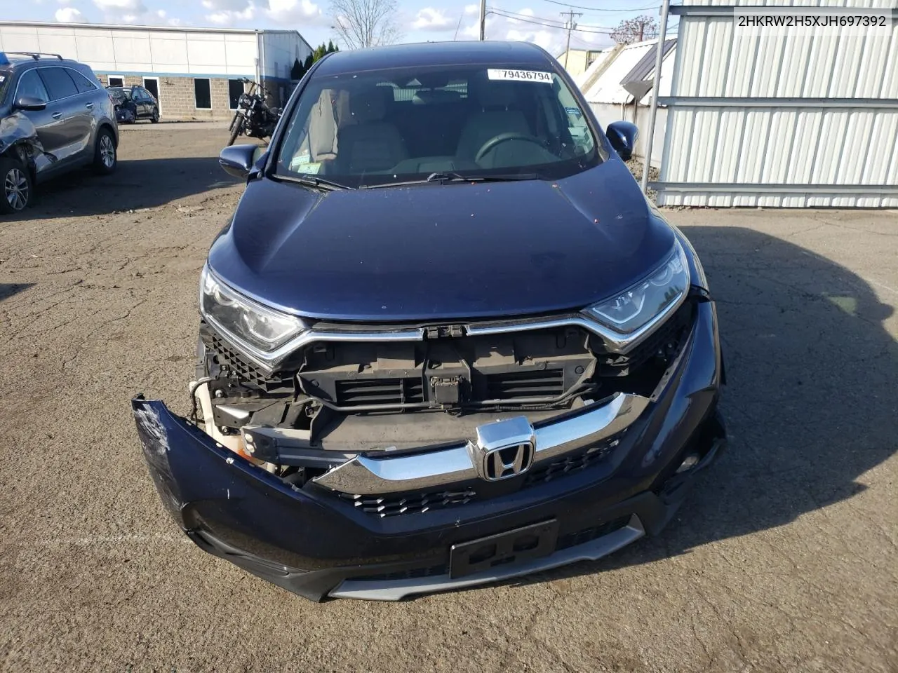 2018 Honda Cr-V Ex VIN: 2HKRW2H5XJH697392 Lot: 79436794