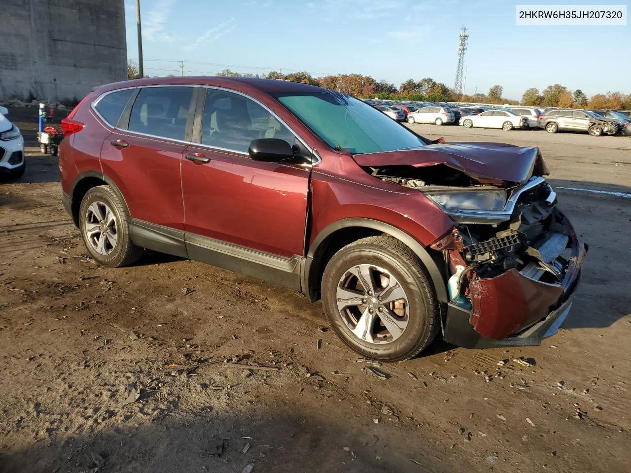 2018 Honda Cr-V Lx VIN: 2HKRW6H35JH207320 Lot: 79473394