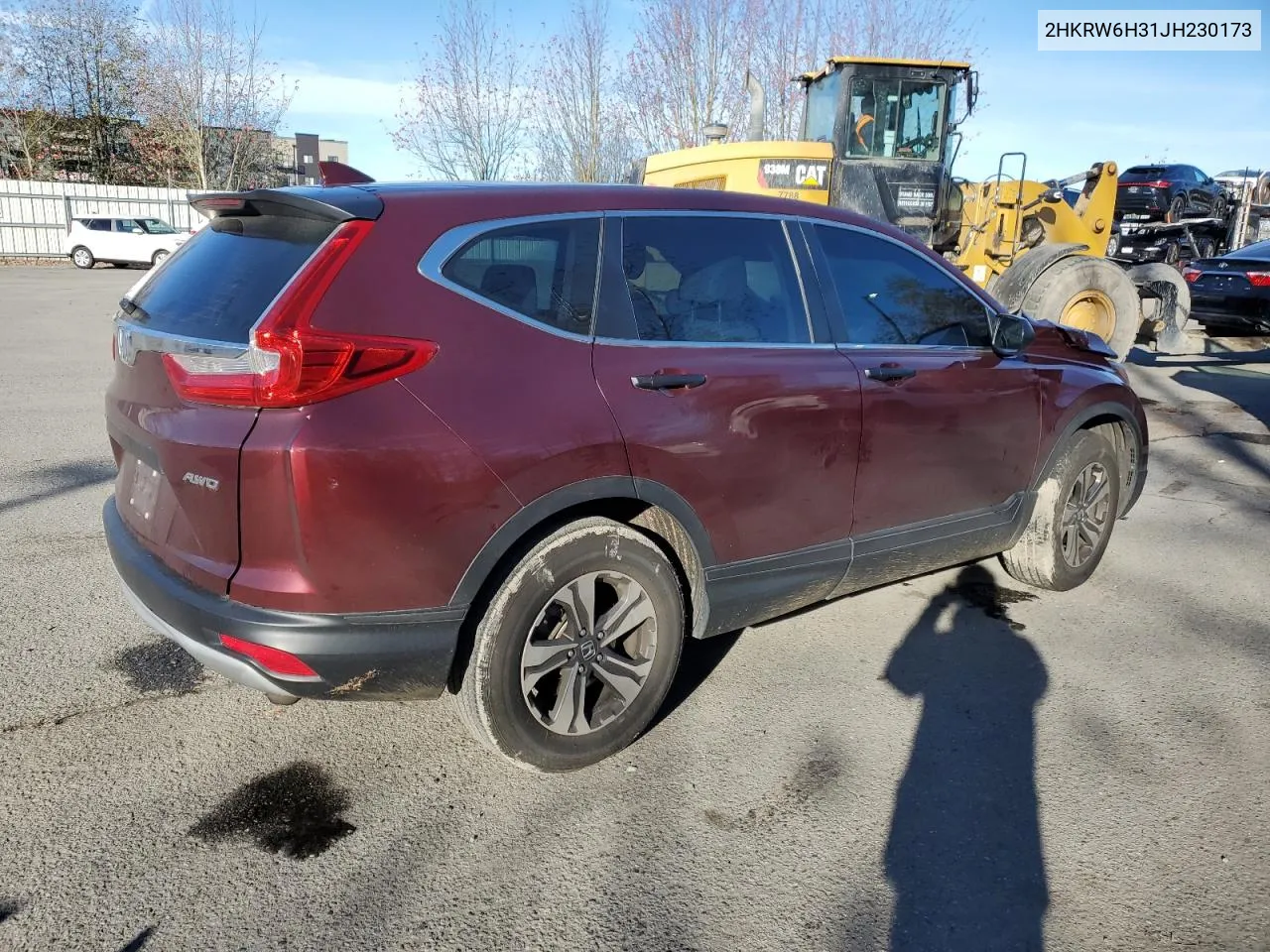 2018 Honda Cr-V Lx VIN: 2HKRW6H31JH230173 Lot: 79681364