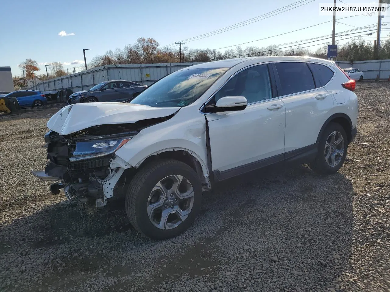 2018 Honda Cr-V Exl VIN: 2HKRW2H87JH667602 Lot: 80307444