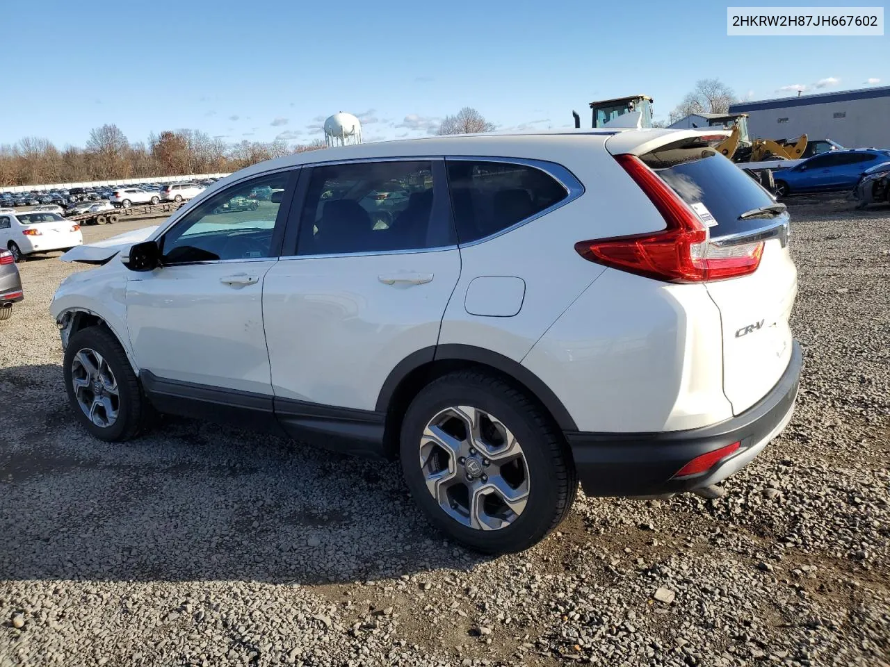 2018 Honda Cr-V Exl VIN: 2HKRW2H87JH667602 Lot: 80307444