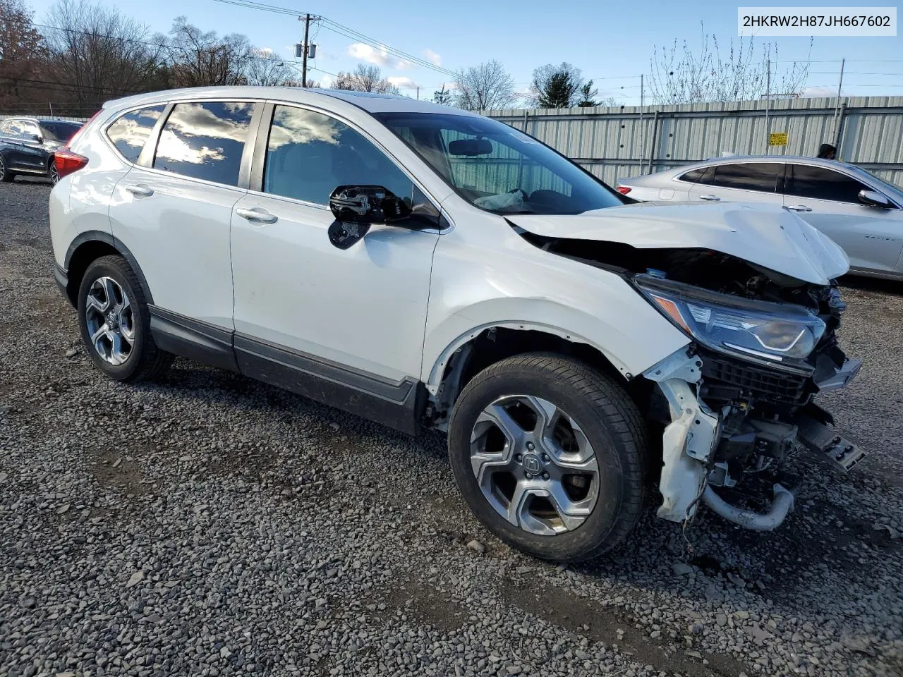 2018 Honda Cr-V Exl VIN: 2HKRW2H87JH667602 Lot: 80307444