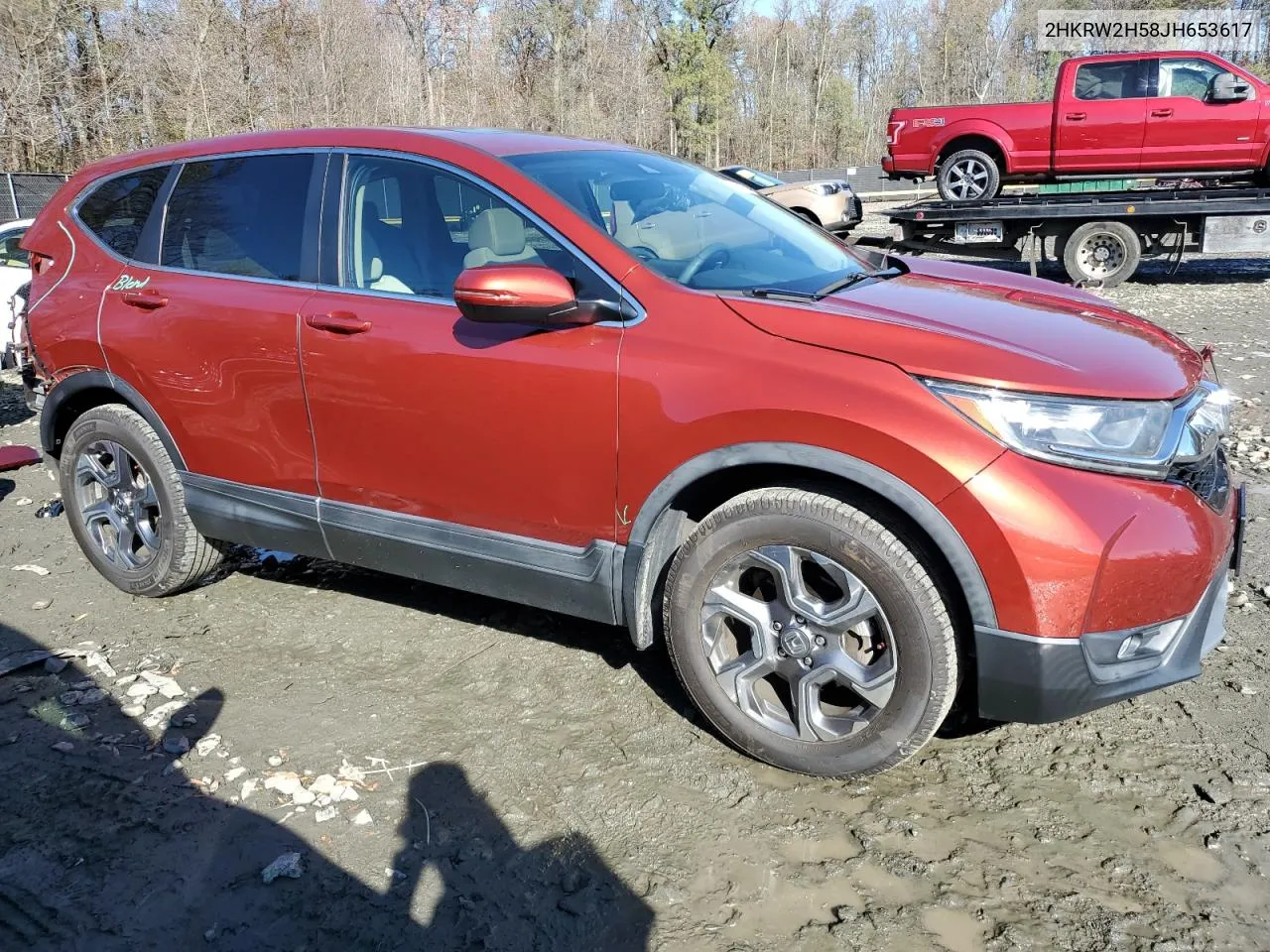 2018 Honda Cr-V Ex VIN: 2HKRW2H58JH653617 Lot: 80353484