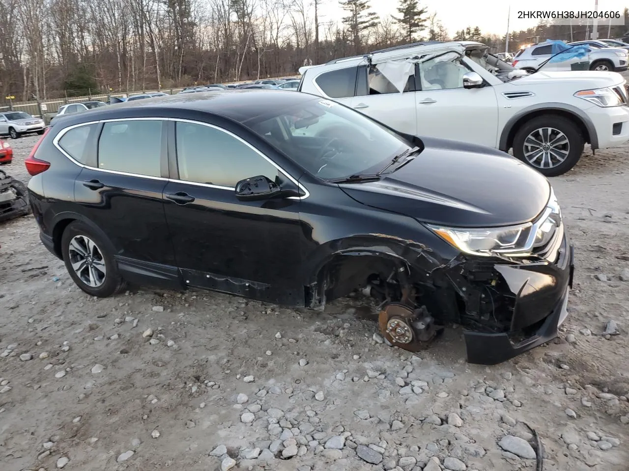 2018 Honda Cr-V Lx VIN: 2HKRW6H38JH204606 Lot: 80606224