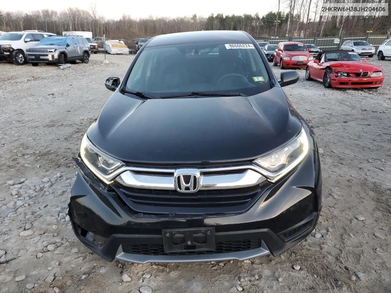 2018 Honda Cr-V Lx VIN: 2HKRW6H38JH204606 Lot: 80606224