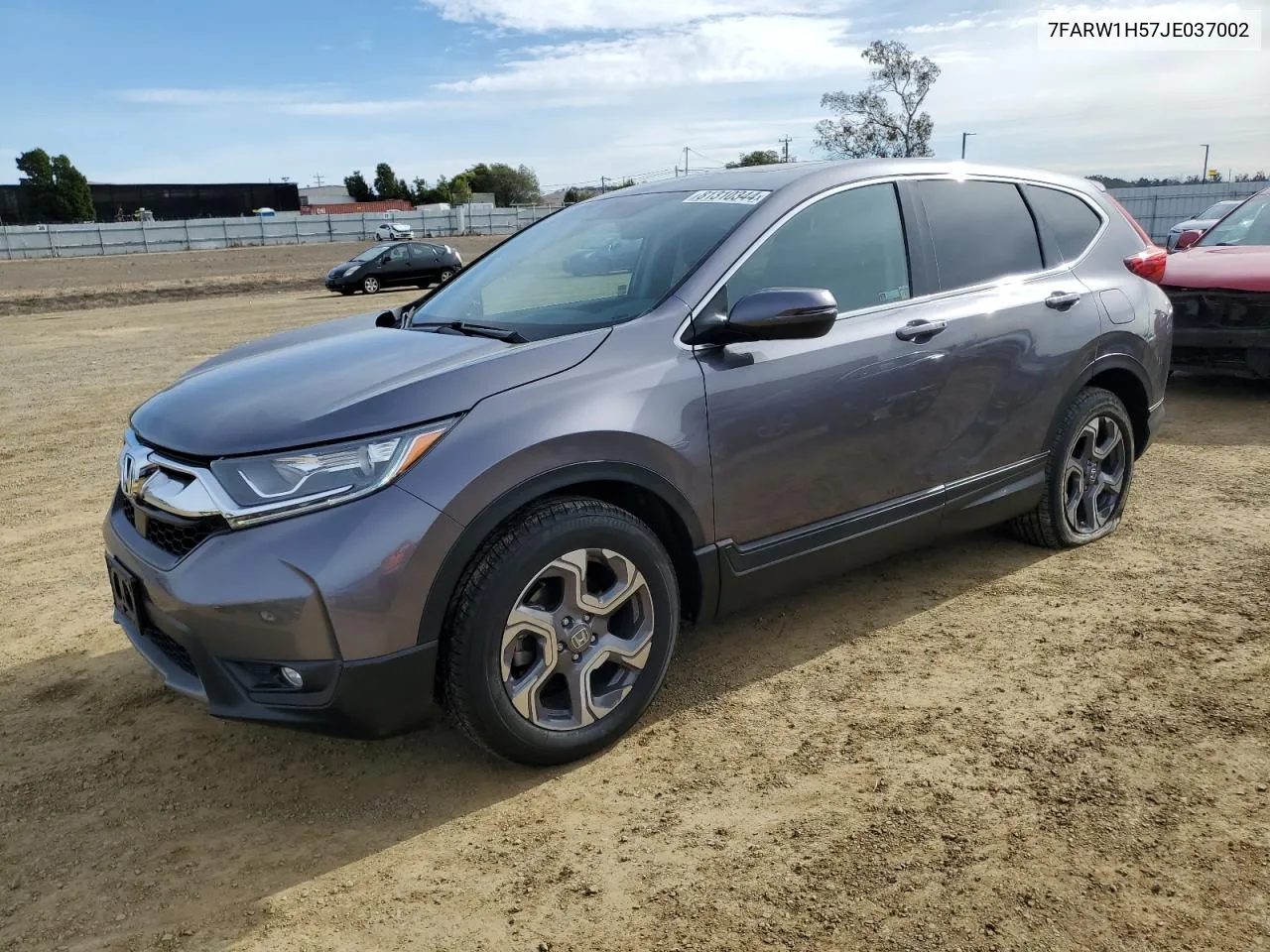 2018 Honda Cr-V Ex VIN: 7FARW1H57JE037002 Lot: 81310344