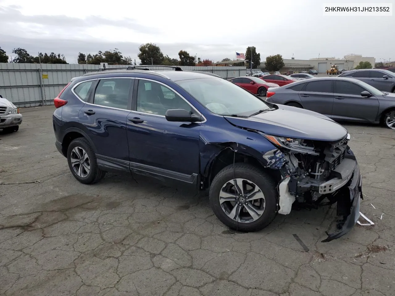 2018 Honda Cr-V Lx VIN: 2HKRW6H31JH213552 Lot: 81402554