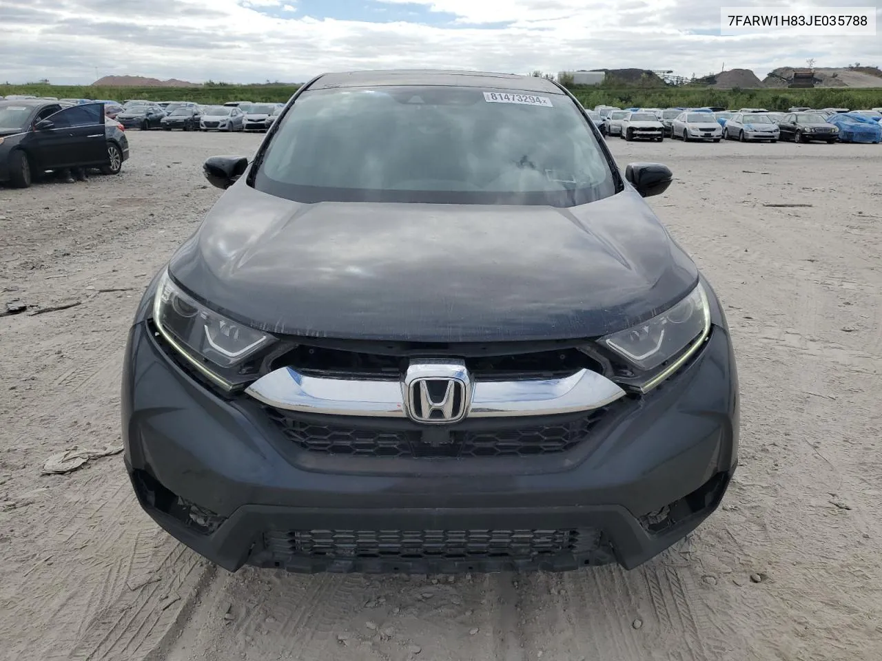 2018 Honda Cr-V Exl VIN: 7FARW1H83JE035788 Lot: 81473294