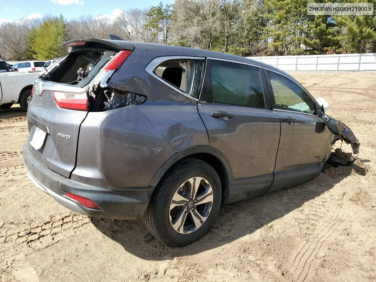 2HKRW6H30KH219005 2019 Honda Cr-V Lx