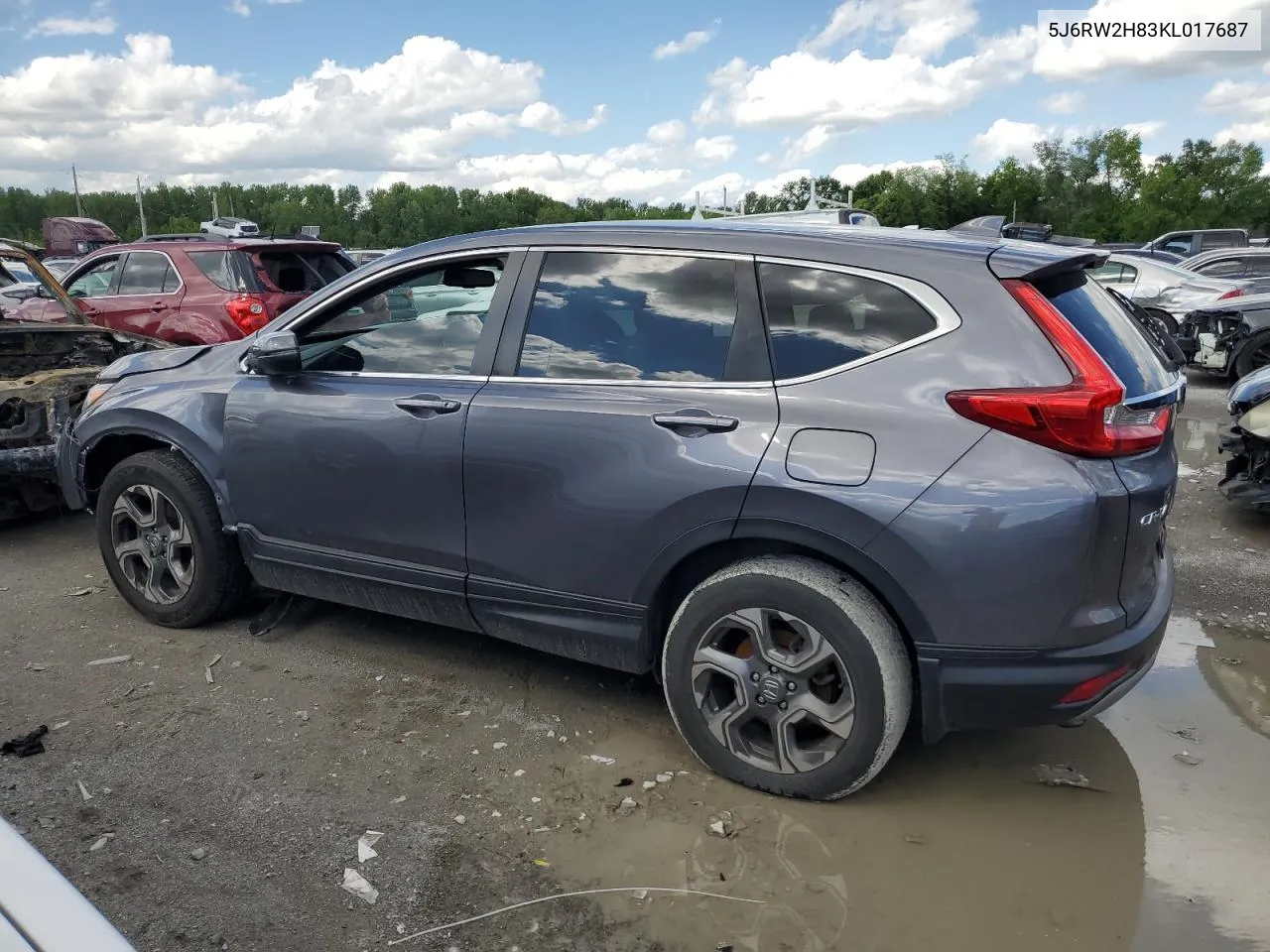 2019 Honda Cr-V Exl VIN: 5J6RW2H83KL017687 Lot: 53152764