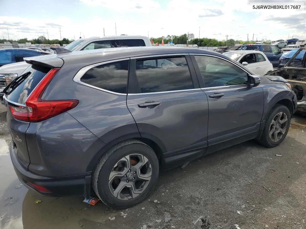 2019 Honda Cr-V Exl VIN: 5J6RW2H83KL017687 Lot: 53152764