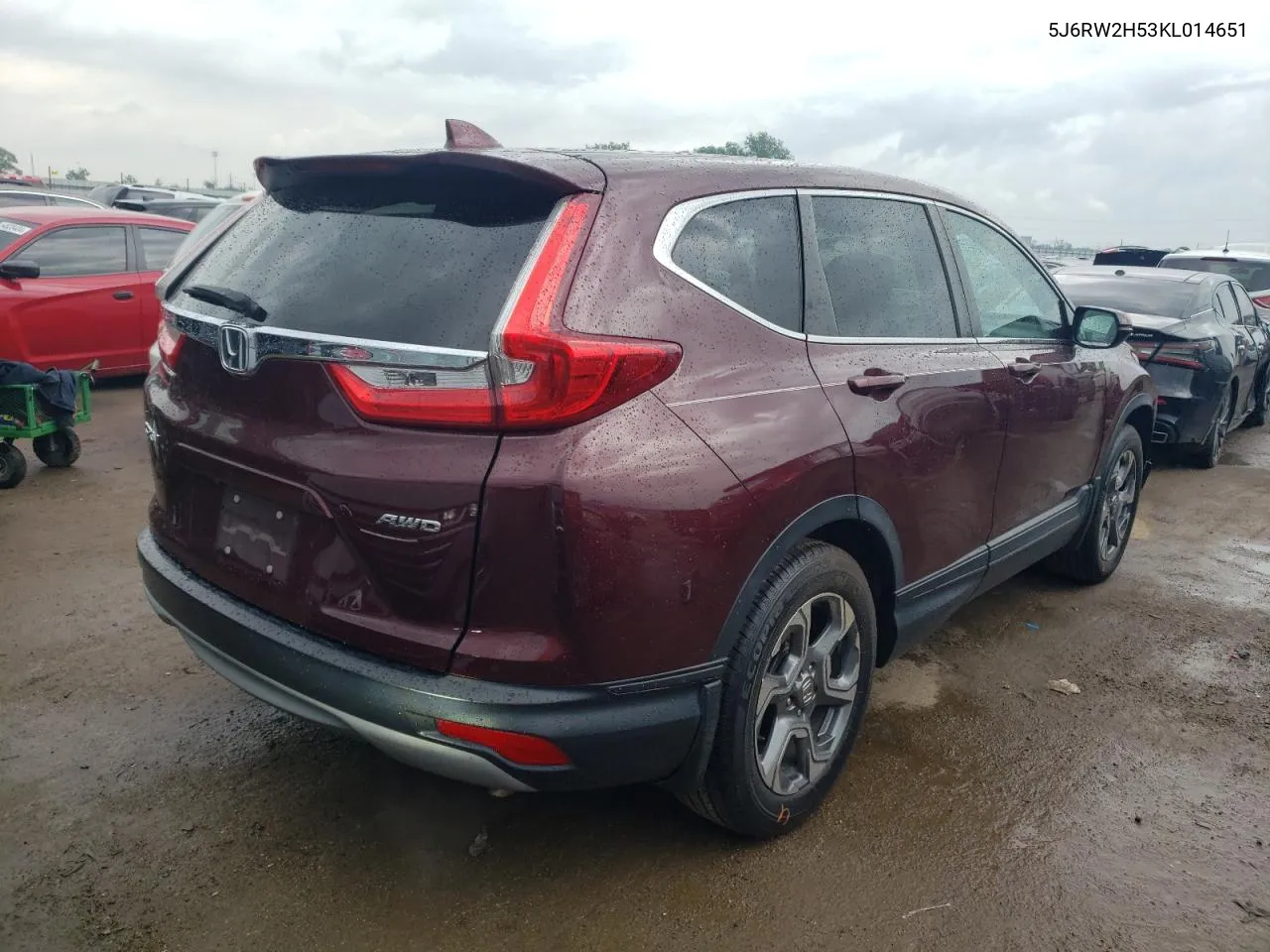 2019 Honda Cr-V Ex VIN: 5J6RW2H53KL014651 Lot: 55371254