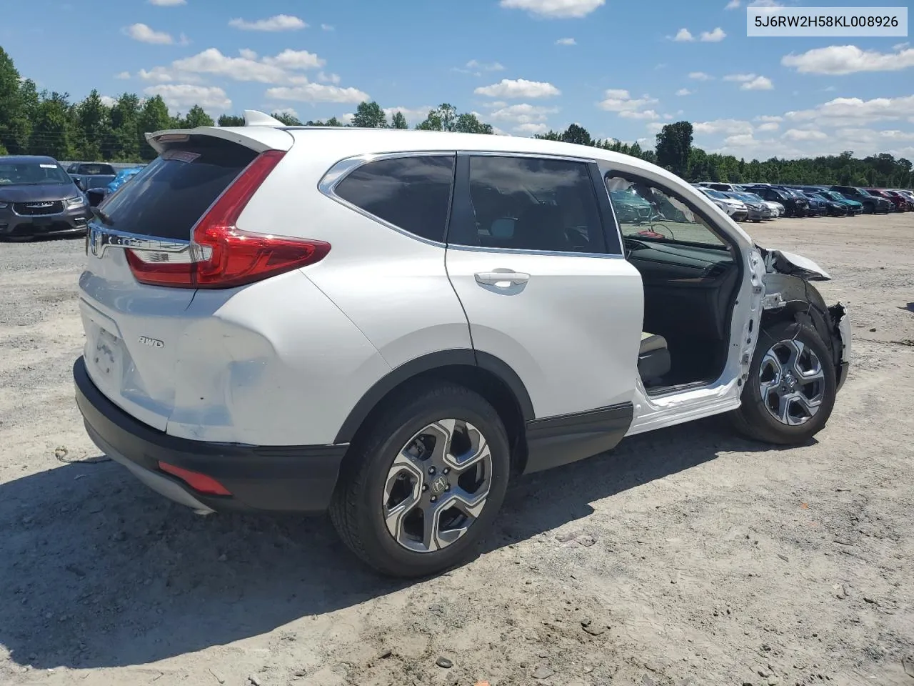 2019 Honda Cr-V Ex VIN: 5J6RW2H58KL008926 Lot: 55664674