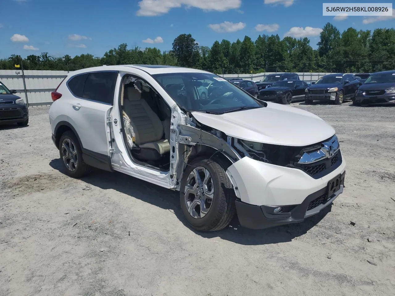 2019 Honda Cr-V Ex VIN: 5J6RW2H58KL008926 Lot: 55664674