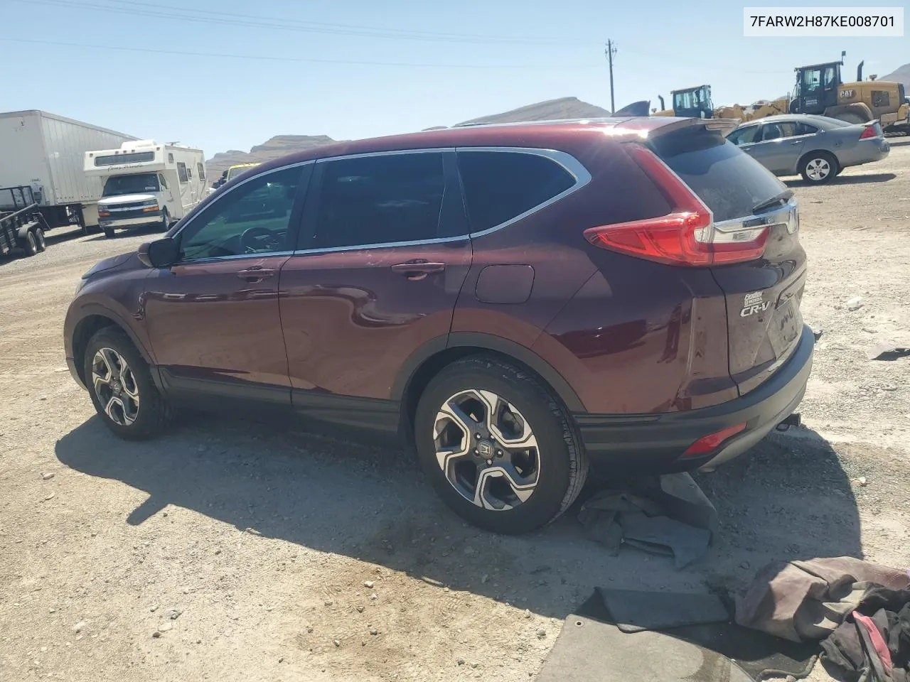 2019 Honda Cr-V Exl VIN: 7FARW2H87KE008701 Lot: 56347274