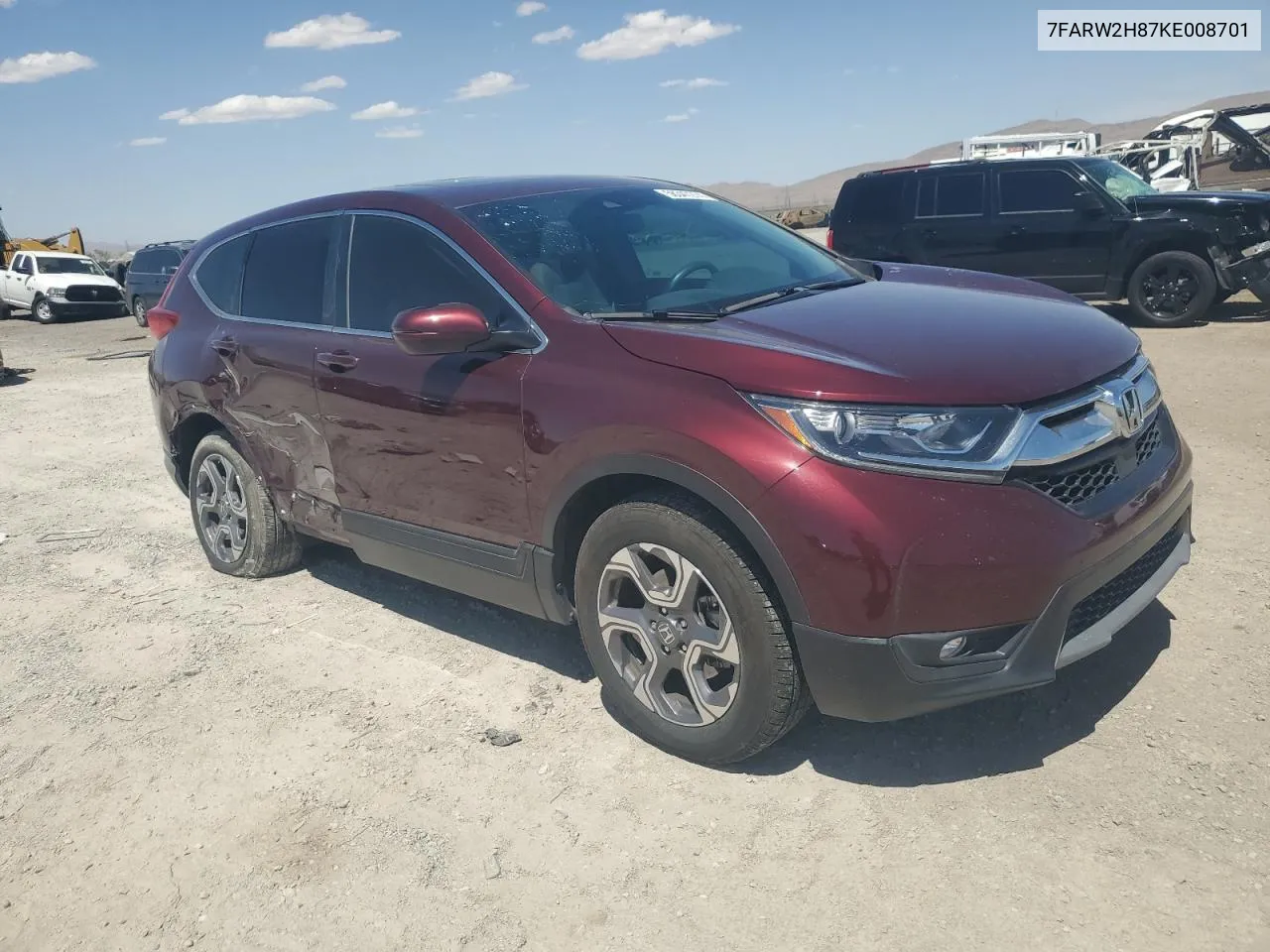 2019 Honda Cr-V Exl VIN: 7FARW2H87KE008701 Lot: 56347274