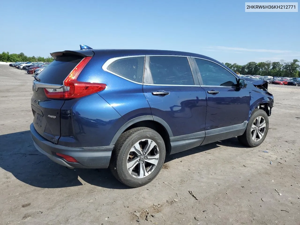 2019 Honda Cr-V Lx VIN: 2HKRW6H36KH212771 Lot: 58128304