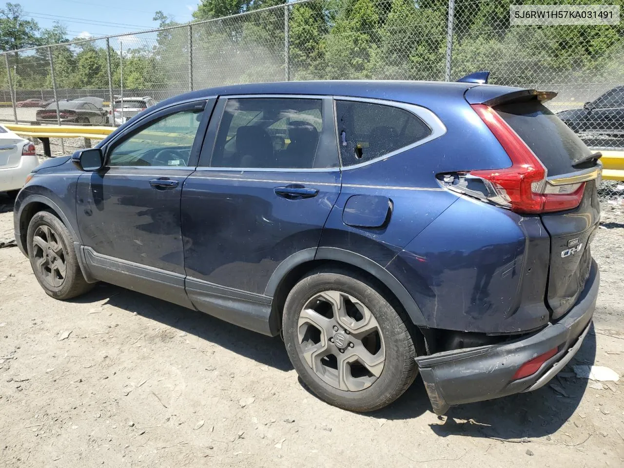 2019 Honda Cr-V Ex VIN: 5J6RW1H57KA031491 Lot: 58164754