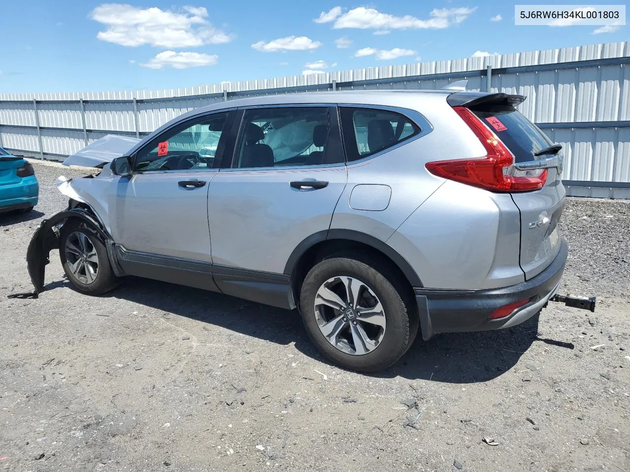 2019 Honda Cr-V Lx VIN: 5J6RW6H34KL001803 Lot: 61240784