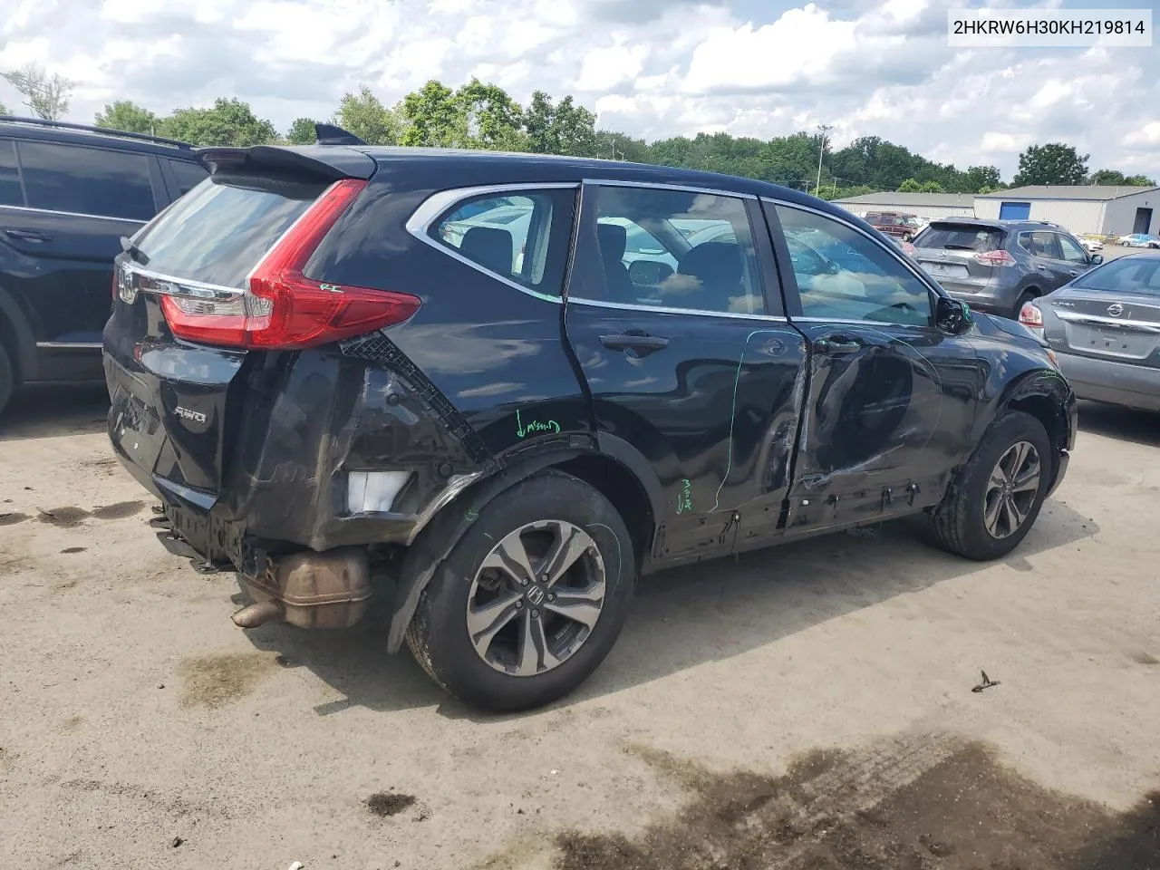 2019 Honda Cr-V Lx VIN: 2HKRW6H30KH219814 Lot: 61266834