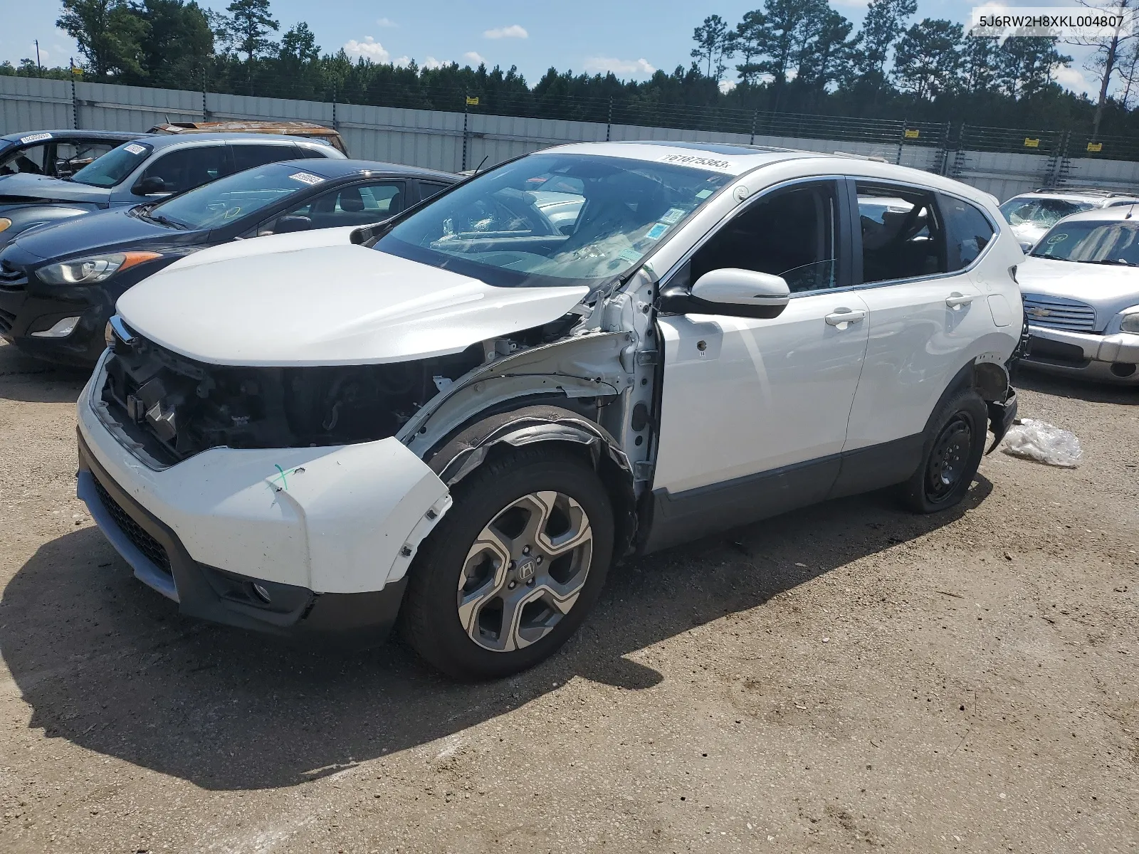 5J6RW2H8XKL004807 2019 Honda Cr-V Exl