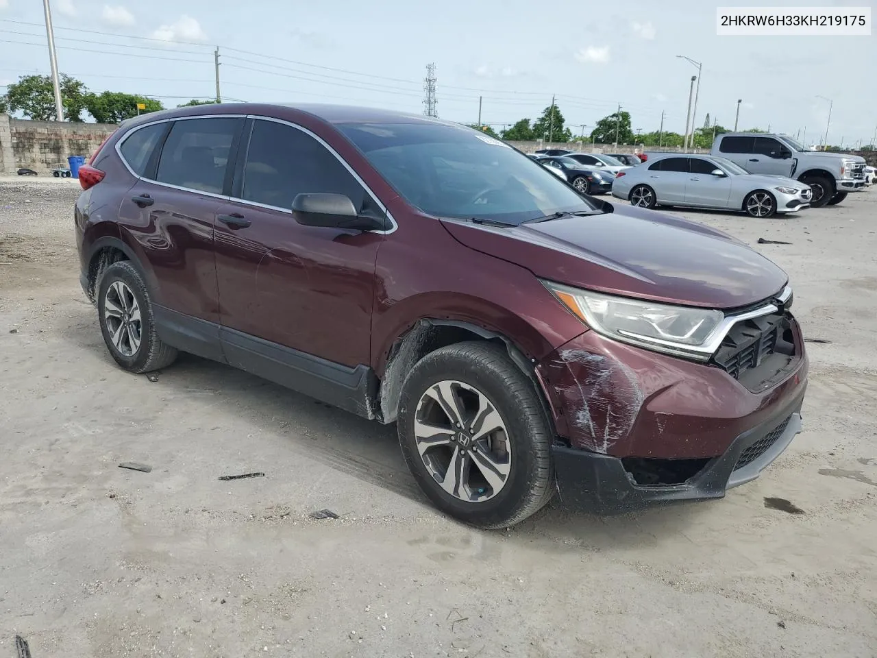 2HKRW6H33KH219175 2019 Honda Cr-V Lx