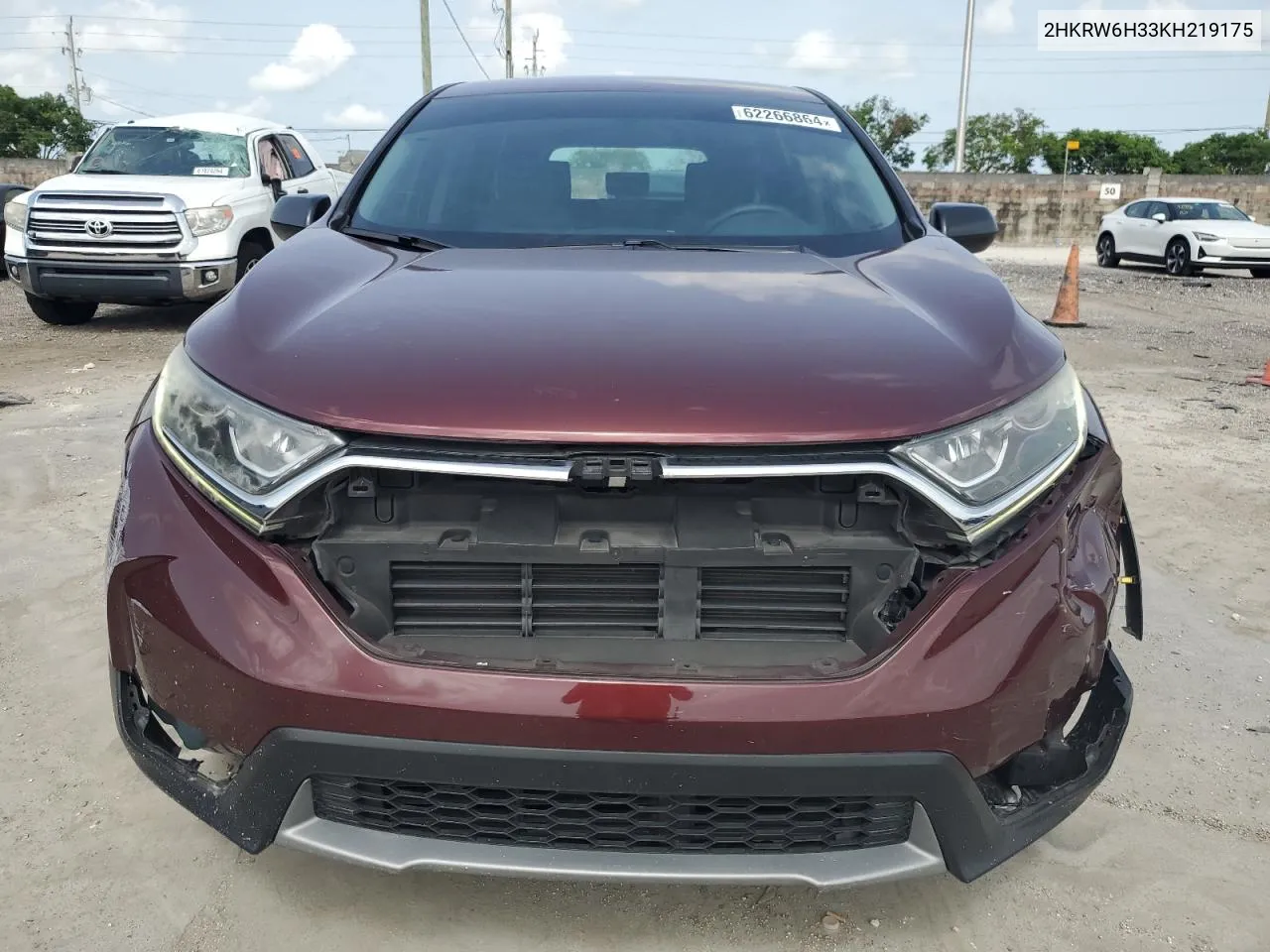 2019 Honda Cr-V Lx VIN: 2HKRW6H33KH219175 Lot: 62266864