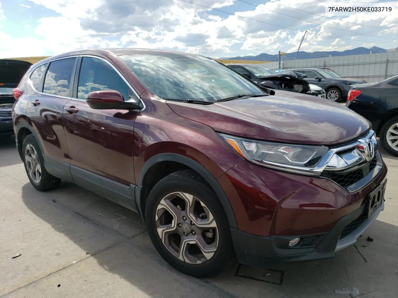 2019 Honda Cr-V Ex VIN: 7FARW2H50KE033719 Lot: 64596694