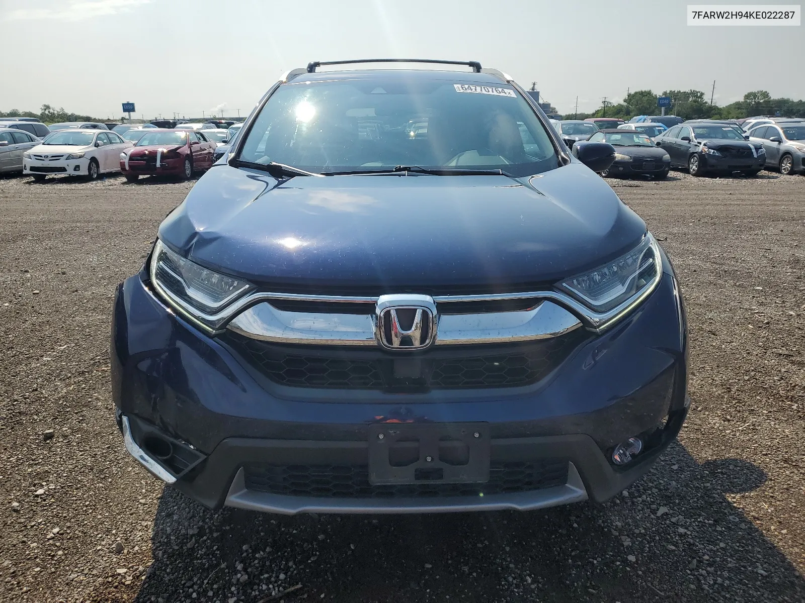 2019 Honda Cr-V Touring VIN: 7FARW2H94KE022287 Lot: 64770764